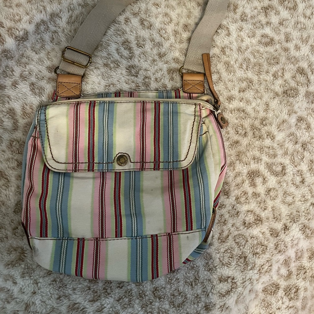 Fossil Striped Crossbody Bag - Multicolor